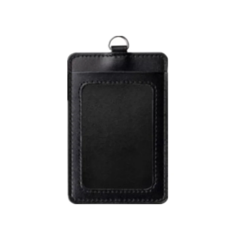 Imagem -03 - Leather Badge Holder para Bus Pass Capa de Manga com Retrátil Badge Reel Clips Work Permit Case pu