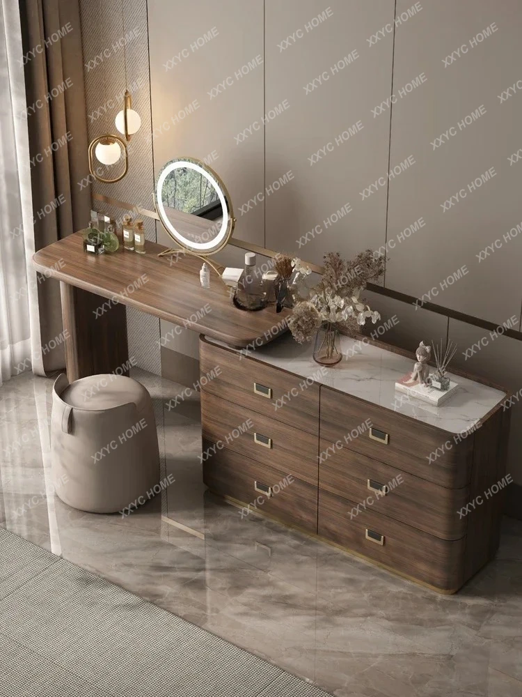 TTLight Luxury Chest Retractable Dresser Storage Cabinet Integrated Makeup Table Designer Makeup Table53