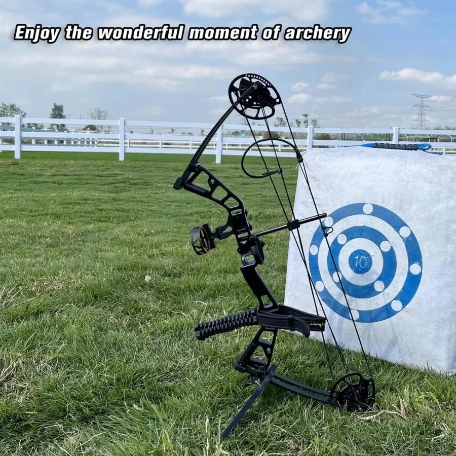 مجموعة القوس المركب 1040lbs لسحب الطفل اليد اليمنى تصميم خفيف الوزن القوس قابل للتعديل 1628 رسم طول IBO 290fps جديد 2024 Profe #6