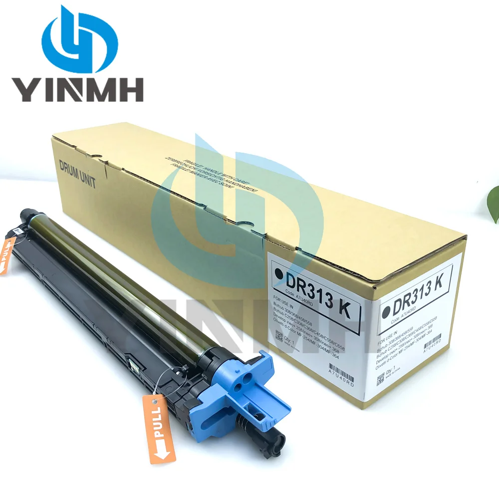 1 Unidad de Tambor KMCY C258 DR313K DR313 para Konica MINOLTA Bizhub C258 C308 C368 C458 C558 C658 A7U40RD Negro