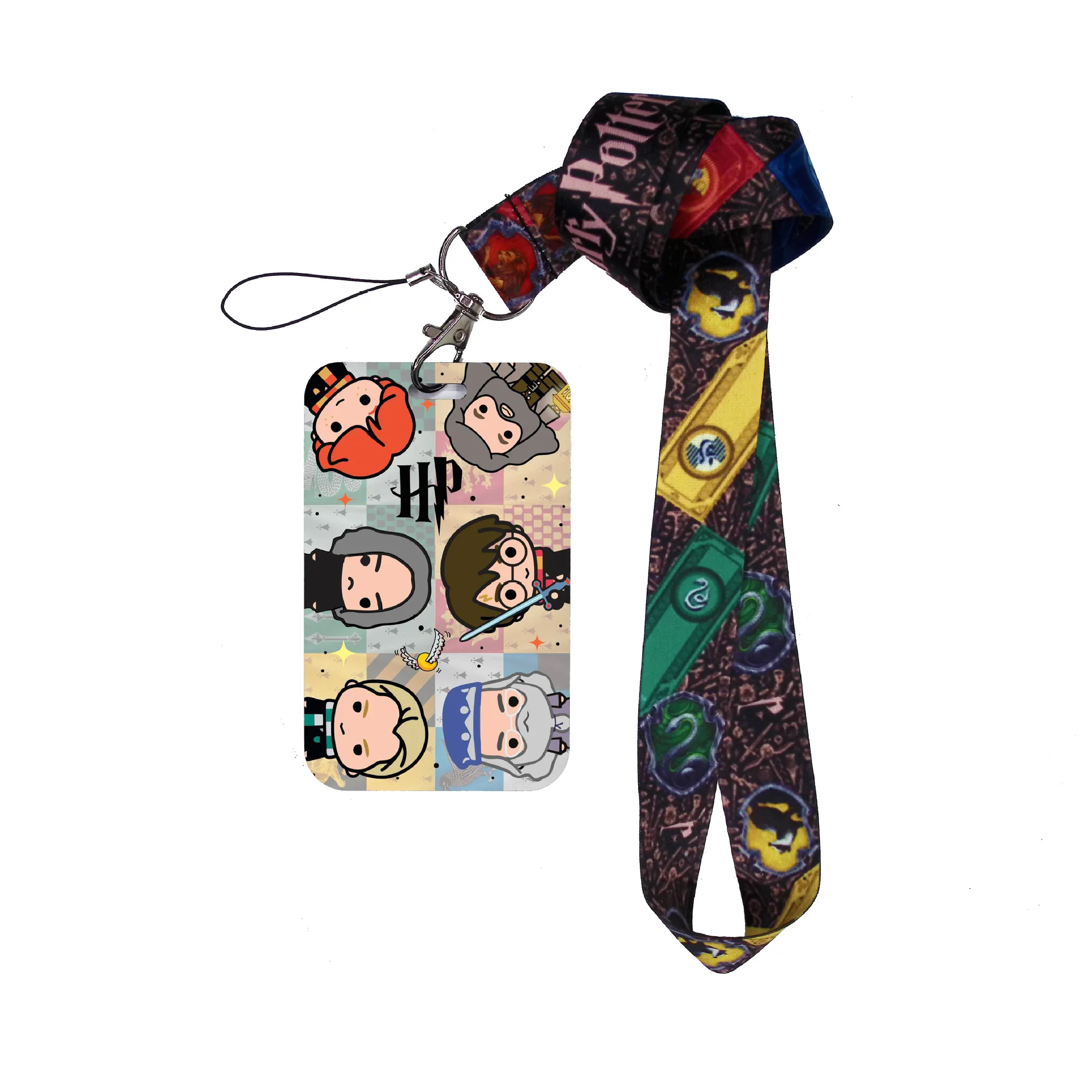 Anime Harries Anime ID Card Holders Campus Card Set Lanyard Cards Set Card Protection Kawaii Potters Badge Decorated Cartoon