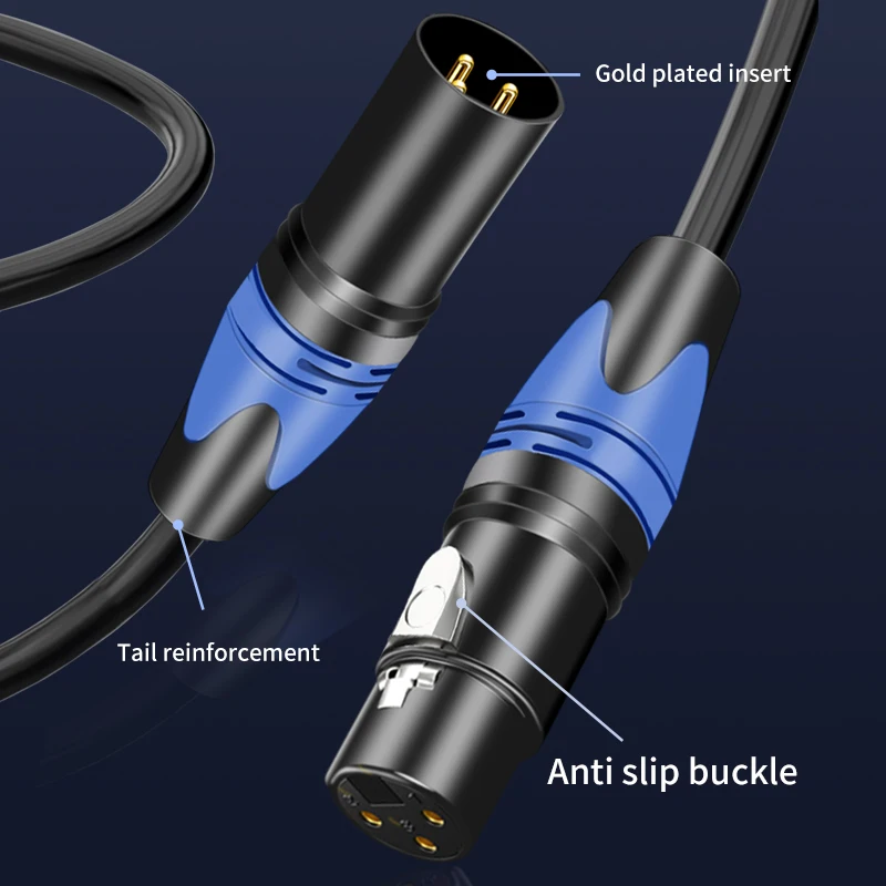 Xlr Cable Male to Female High Quailty 3Pin Audio Lines To Interconnection withMicrophone Multimedia sound Amp