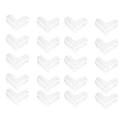 20 Pack Kit Corner Guards Clear Corner Protectors Stop Child Head Injuries Tables, Furniture & Sharp Corners (L-Shaped)