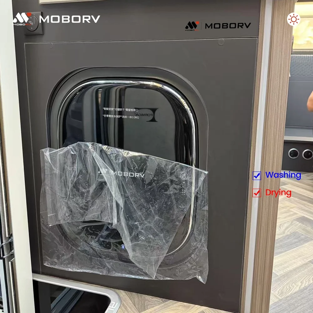 MOBORV MOTORHOME PART ACCESSORIES RV APPLIANCES FRONT LOAD MINI WALL MOUNTED WASHING MACHINE and Dryer COMBO CCC Certified