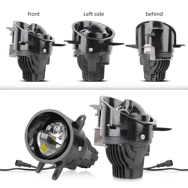 12V Waterproof for BMW Fog Lights Dual LED Headlights 3.0 Inch Laser Lens Projector 6000K 4300K 3000K High Low Beam Fog Lights