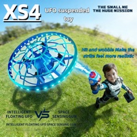 UFO Flying Drone with Infrared Sensor XS4 Auto Hover&Stunt Remote Control Saucer Easy Gesture Induction Toy for Kids Boys Girls