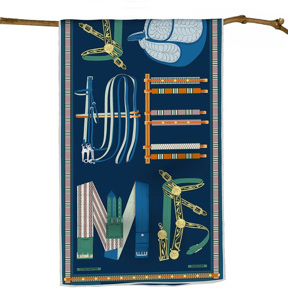 الفاخرة مصمم حك وشاح 150 سنتيمتر 40 شالات طويلة امرأة الأوشحة للرقبة إكسسوارات الشعر حزام حقيبة الديكور هدية الكريسماس #2