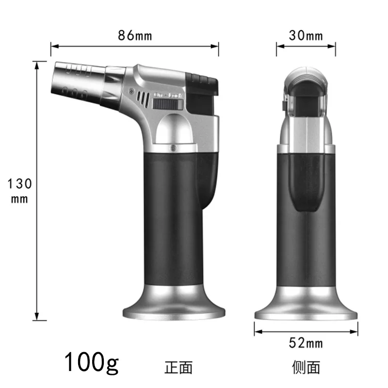 Küche Winddicht Gas Feuerzeug BBQ Spritzpistole Taschenlampe Turbo Butan Zigarre Zigarette Leichter Metall Jet Camping Überleben Werkzeug Outdoor