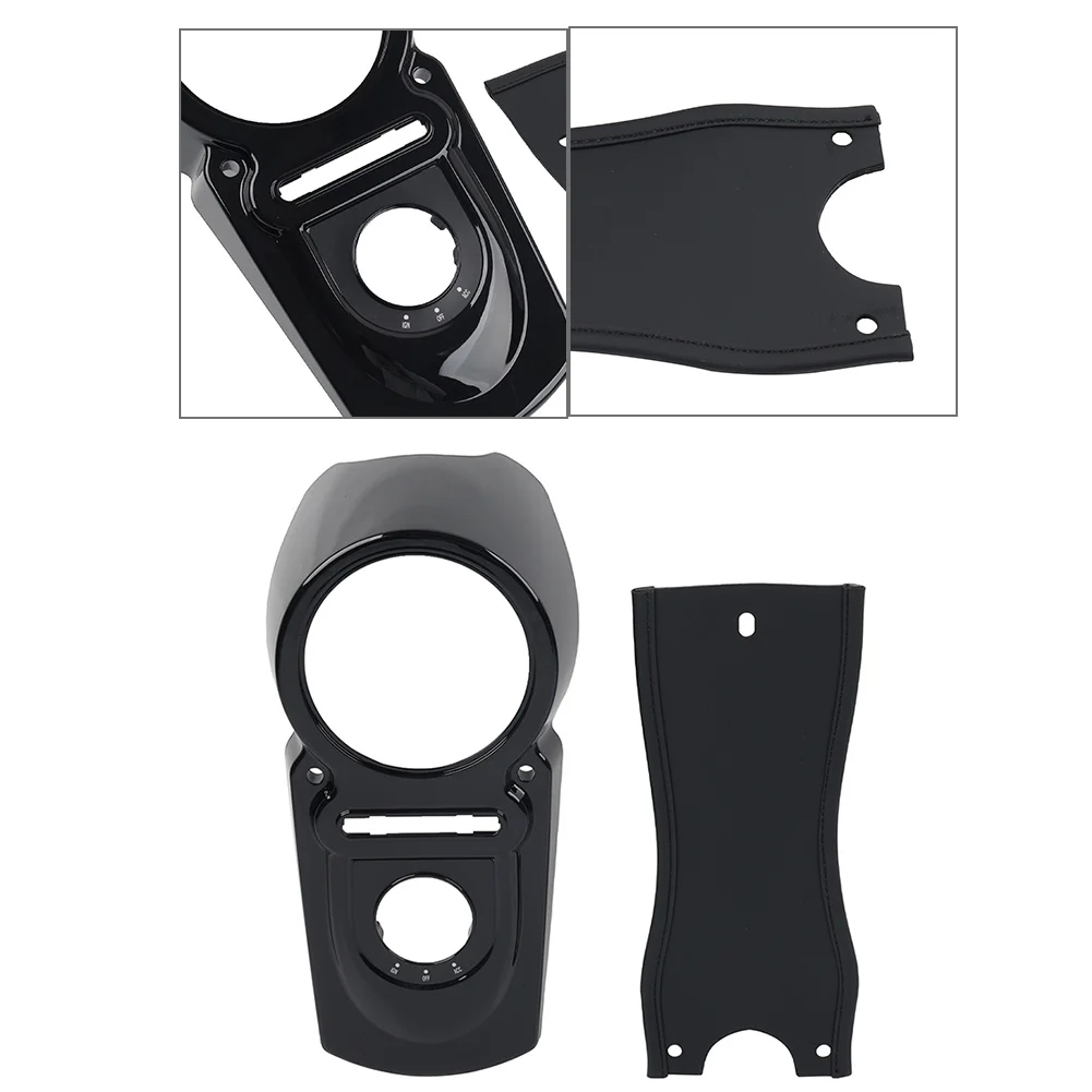 Motorrad-Kraftstofftank-Konsolenabdeckung und Gastank-Panel-Lätzchen für Harley Dyna FXDF FXDB