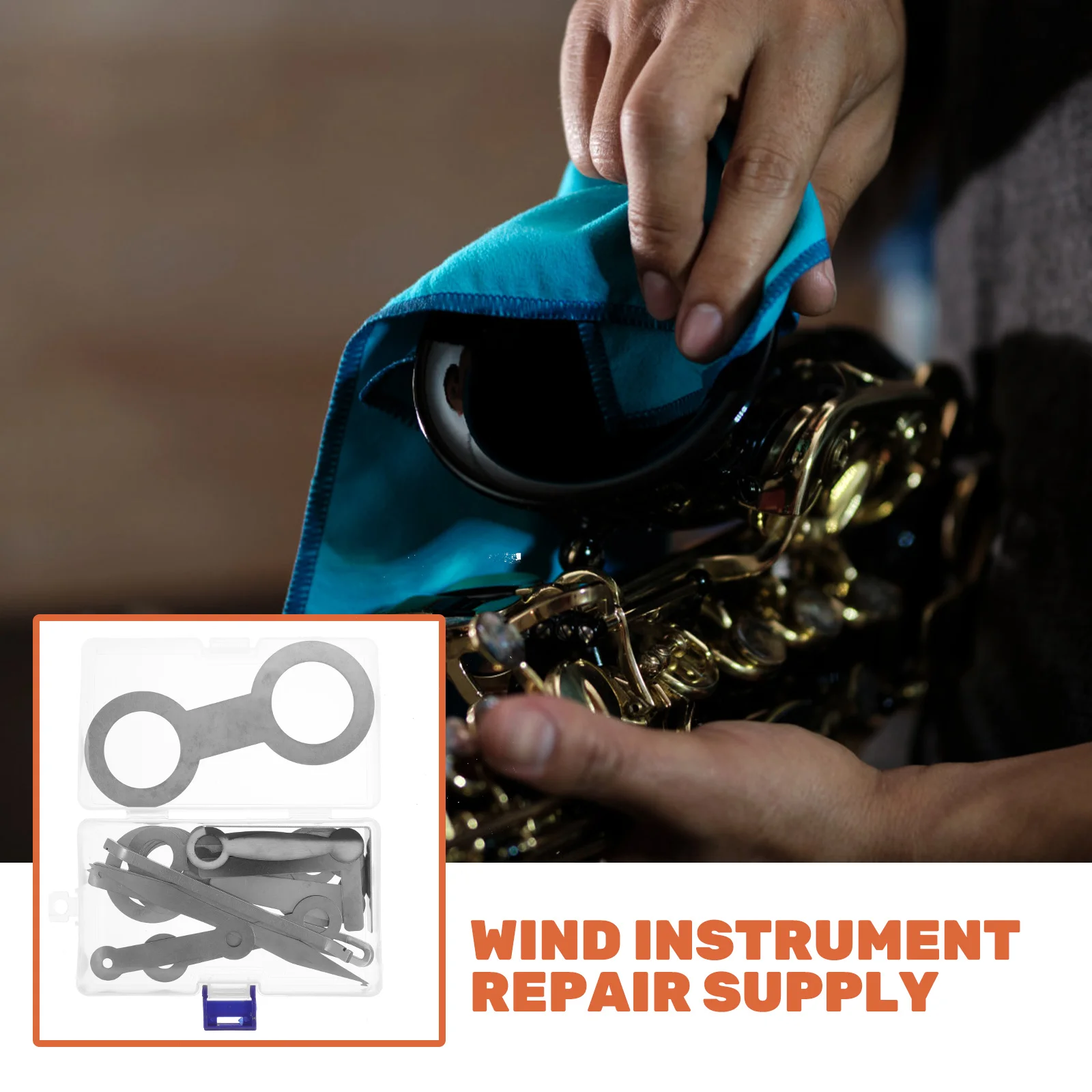 

Saxophone Repair Accessories Tools Instrument Kit Musical Part Parts Woodwind Portable Maintenance Gasket