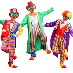 Fancy Clothes Tuxedo Cosplay Party Clown Costumes Outfits Entertaining Gathering Dress Up Halloween Carnival Cosplay Suits