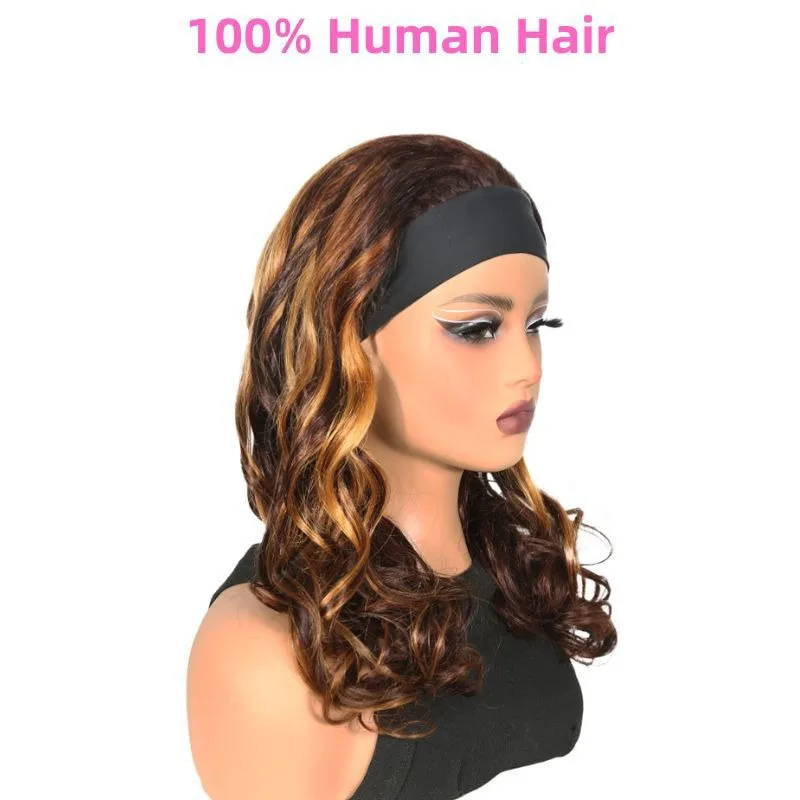 عالية الجودة الأوروبية والأمريكية شعر مستعار شعر حقيقي المرأة الحرير الجليد عقال 3/33 لون آلية الصباغة القبعات المظهر الطبيعي