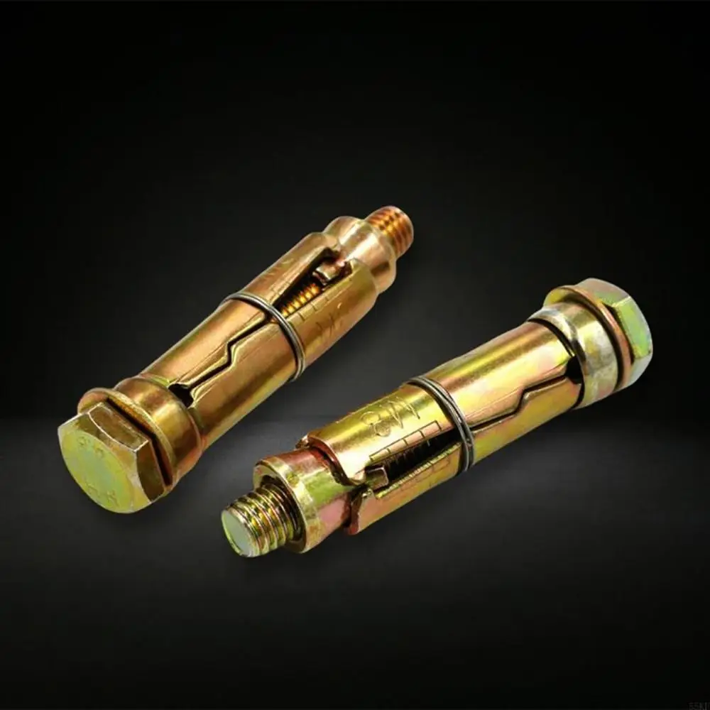 1Pcs M6-M12 Expansion Bolts Heavy Duty Carbon Steel Concrete Wedge Expansion Anchor Fully Threaded Hex Bolt