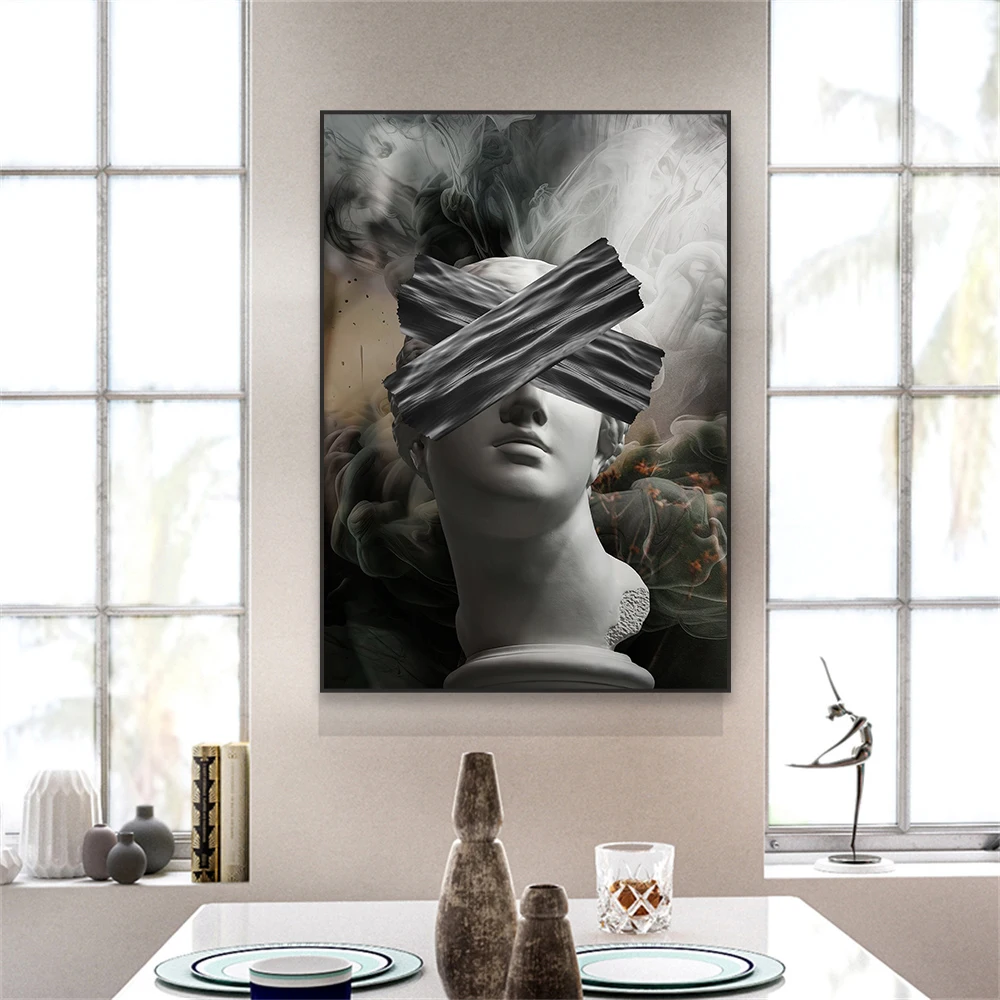 Modern Rome Statue Print Greek Statue Sculpture Art Poster Marble Sculpture Canvas Painting Prints Aesthetic Room Decoration