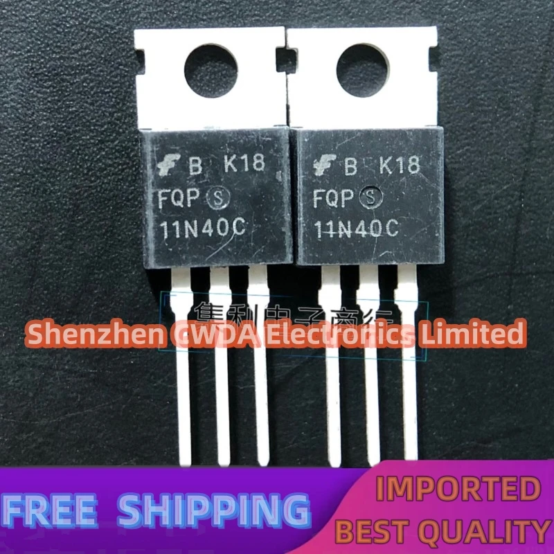 10PCS-20PCS  FQP11N40C    TO-220 11A/400V  In Stock Can Be Purchased 