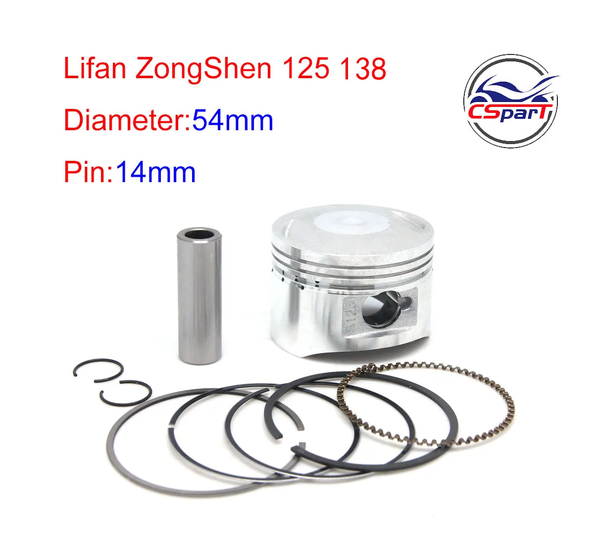 

Поршневые кольца 54 мм, 14 мм, 125 куб. См, 138куб. См, Комплект прокладок 1p54mflifan ZongShen Kaya XMoto, Детские Запчасти для кроссовых питбайков