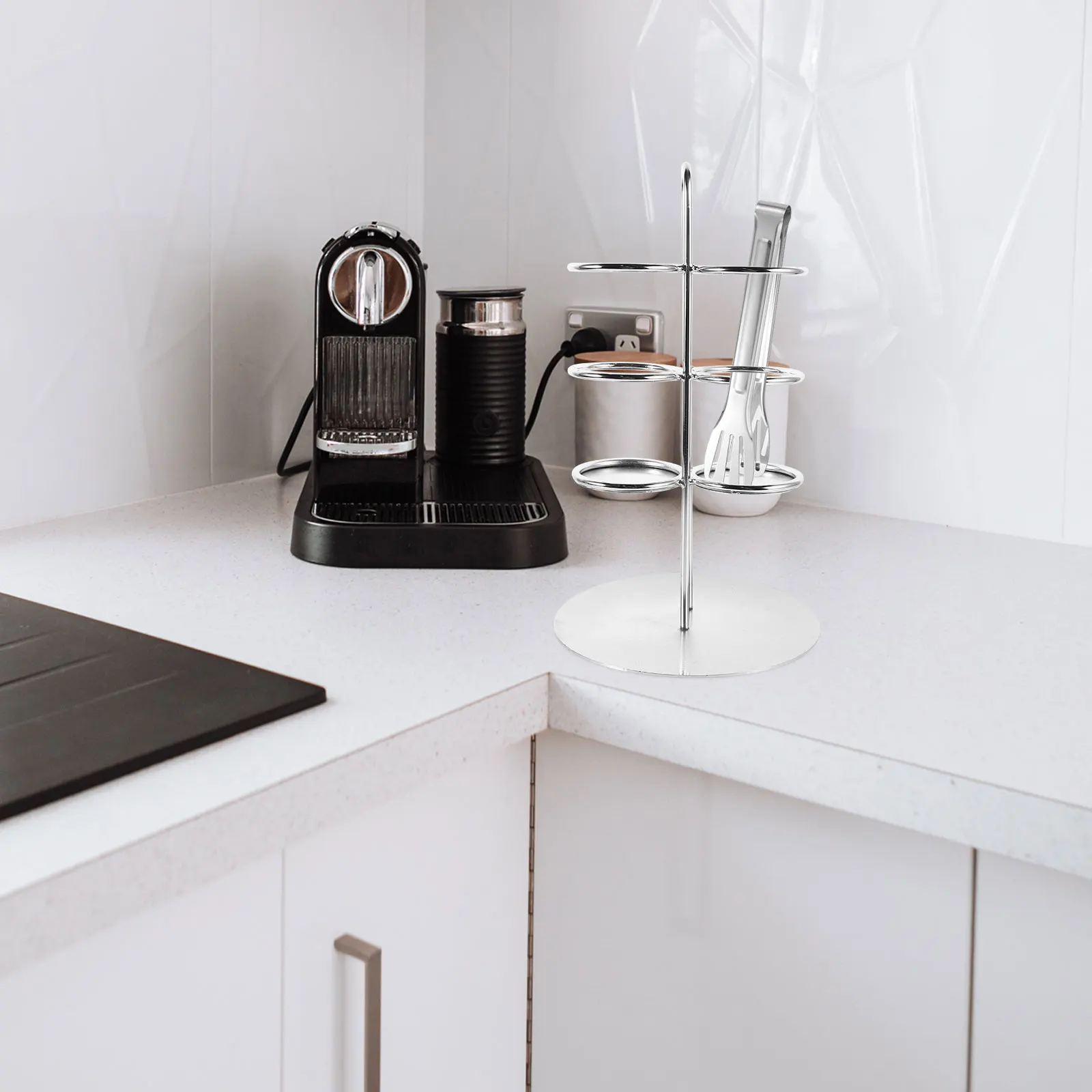 

Clamp Frame Food Clip Rack Spoons Stainless Steel Hanging Cooking Utensil Holder