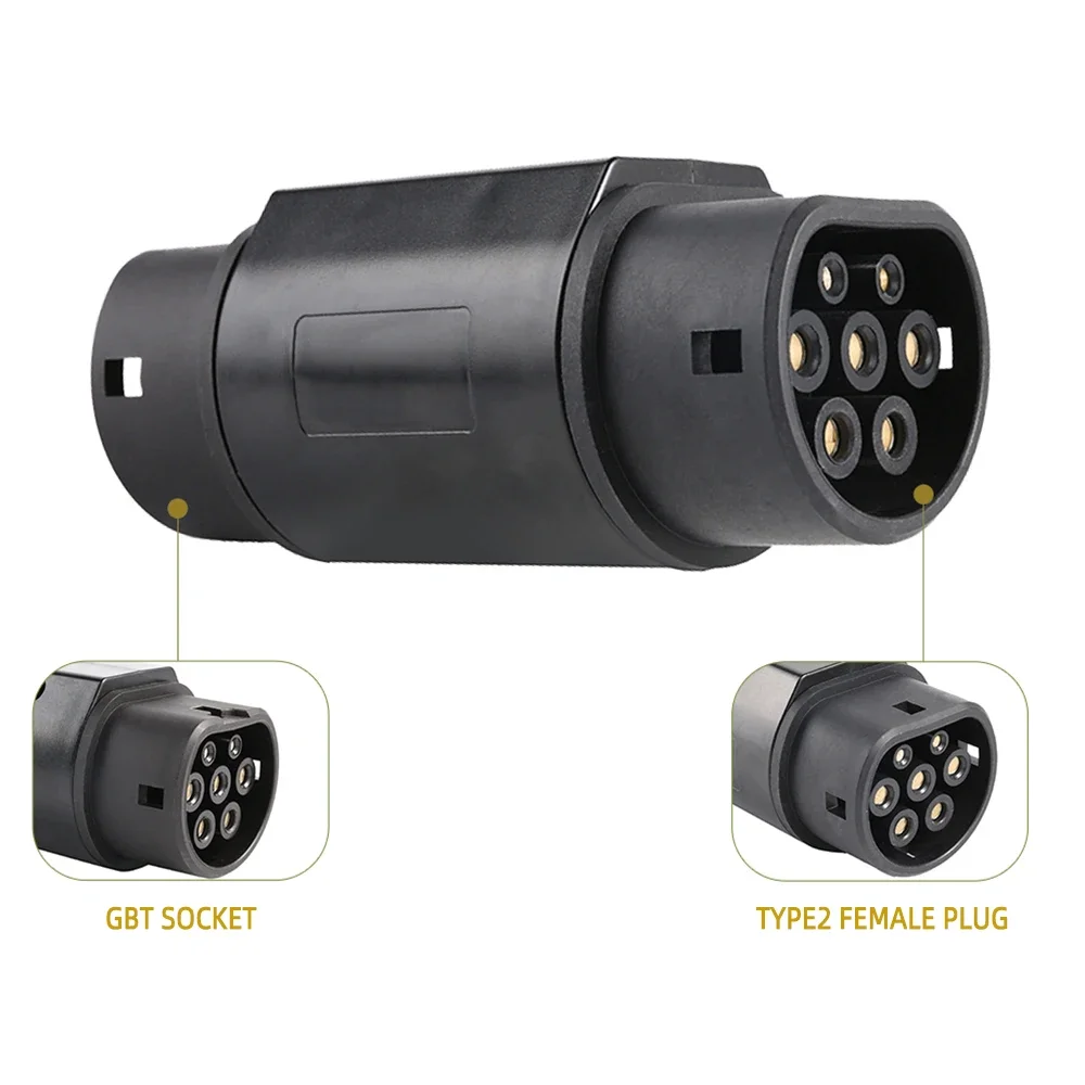 32A 22KW GBT To Type 2 EV Adapter Cable Plug GB/T To IEC 62196 Type2 Socket Electric Vehicle Charging Connector for Car Chargers