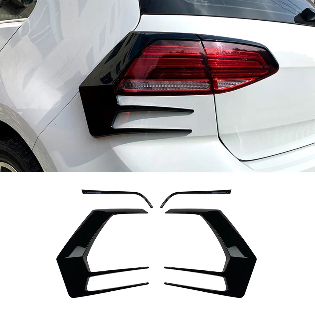 

New! Rear Bumper Splitter Spoiler Air Vent Cover Spoiler For Volkswagen Golf 7.5 MK7.5 2016-2019 Body Kits Tuning