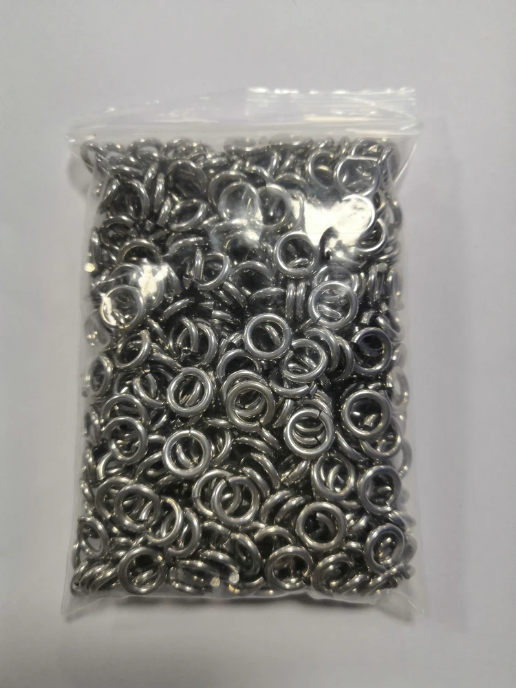 

500-1000pcs Stainless Steel Open Jump Rings Loop Split Rings Connectors for Jewelry Accessories Making DIY Finding Supply