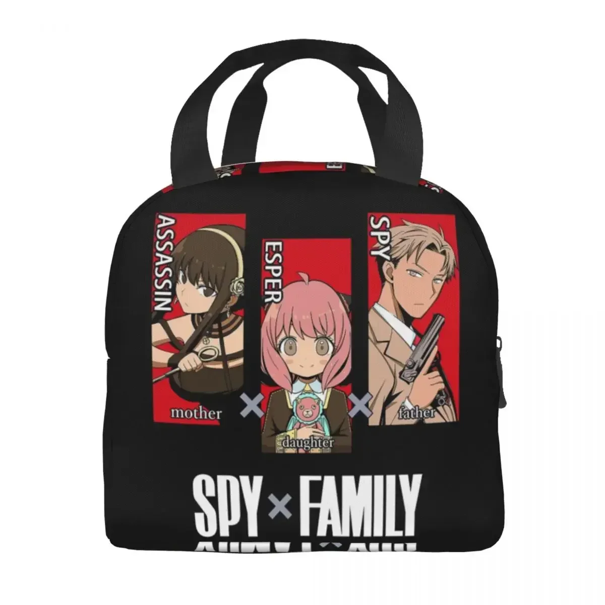 2023 New Spy X Family Insulated Lunch Bag per le donne Portable Anime Manga TV Movie Thermal Cooler Bento Box Office Work School