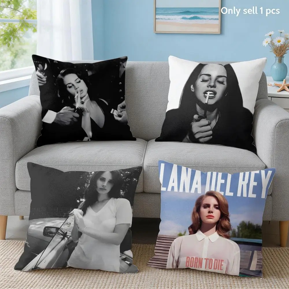 L-Lana D-Del Rey Born To Die Cushion Cover Soft Short Plush Throw Pillow Cover Hidden Zipper Cutecore Sofa Bedroom Home Decor