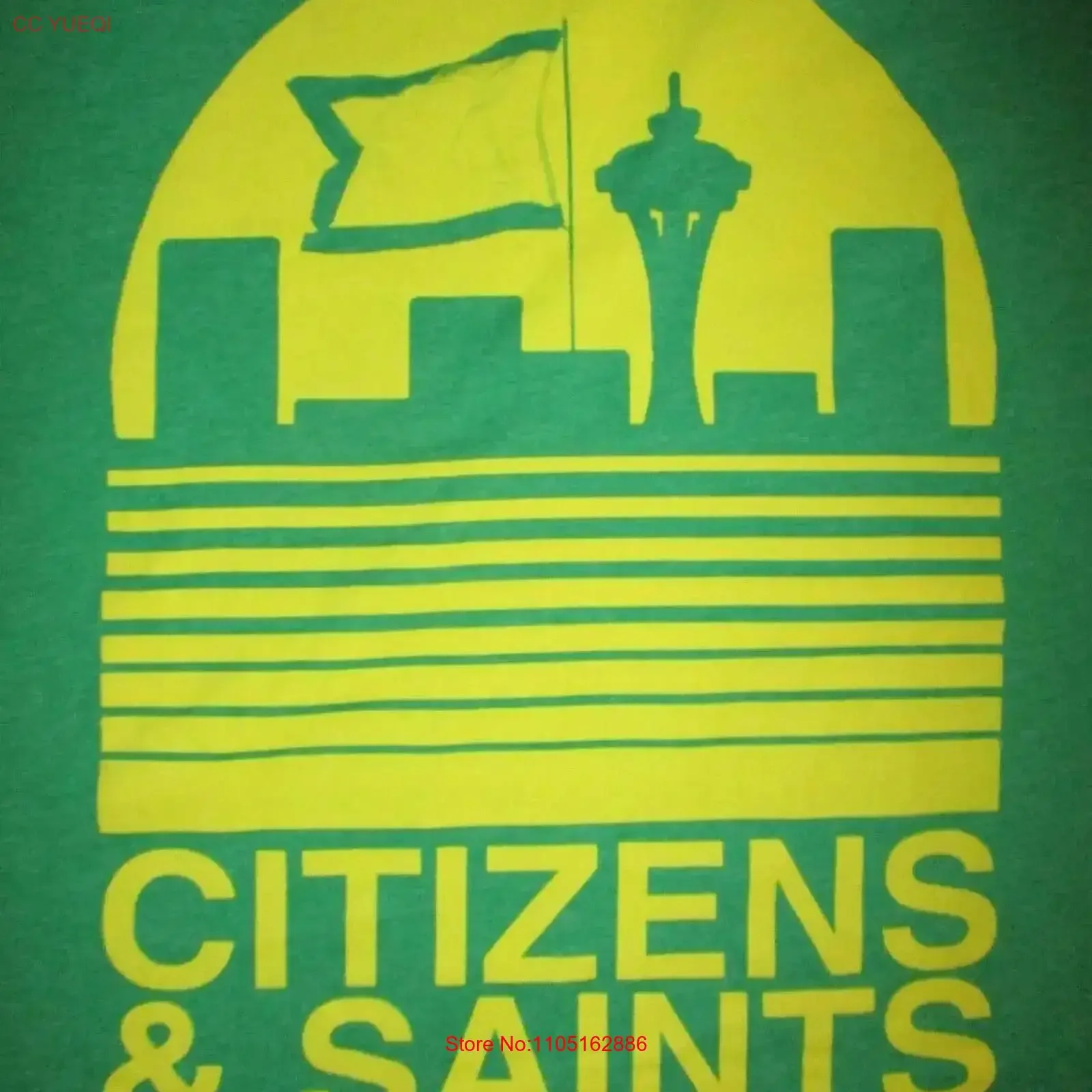 CITIZENS SAINTS CONCERT T SHIRT Seattle Christian Rock Supersonic Band Logo MD vintage Washed Comfortable Unisex Soft graphic