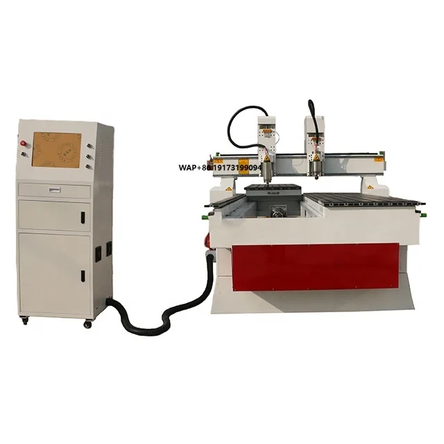 

Chinese Cnc Router Cylinder Engraving Machine for Advertising Materials with Two Heads 1300*2500*300mm