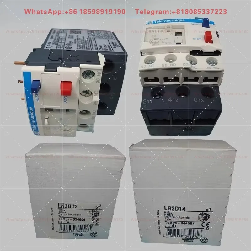 LR3D Series Thermal Overload Relay LR3D02-LR3D21 Motor Overheat Protection Control Switch Parts