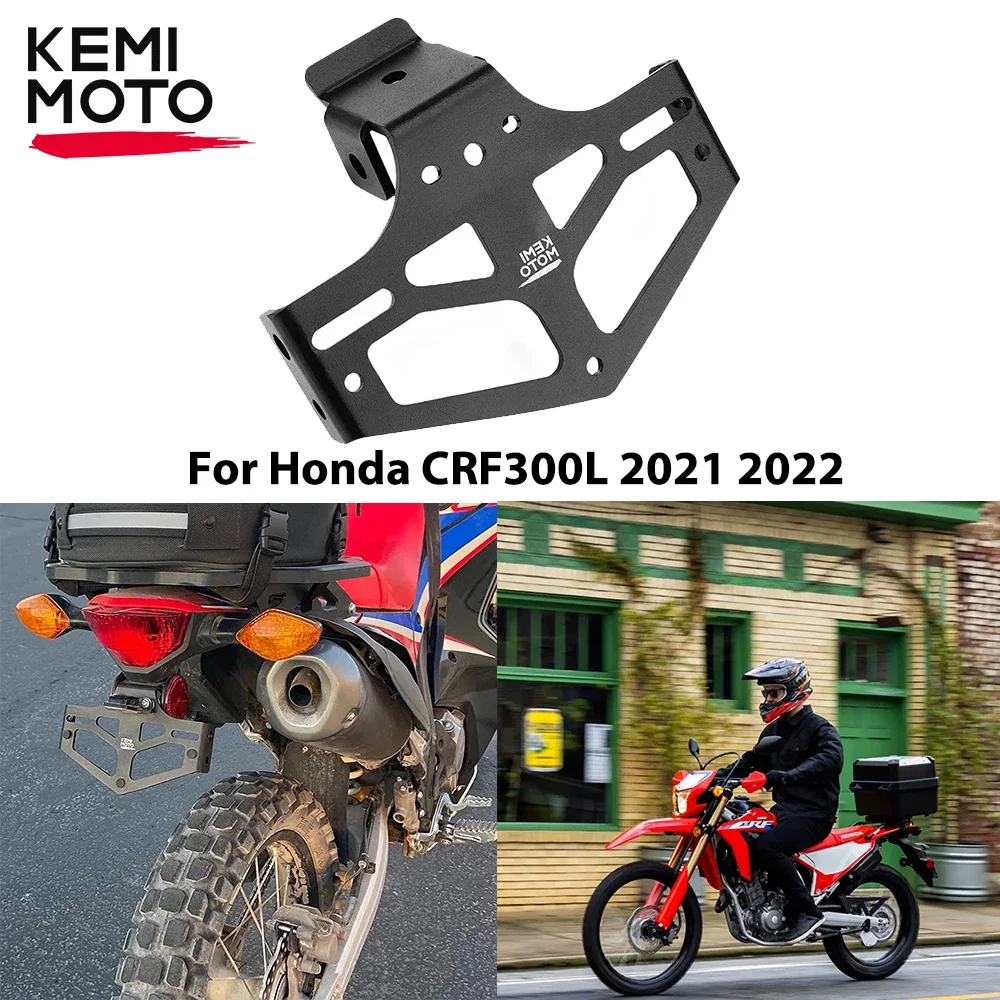 

Registration Plate Holder For Honda CRF300L CRF300 Rally 2021 2022 Fender Eliminator Motorcycle Rear Tail Tidy Aluminum Bracket