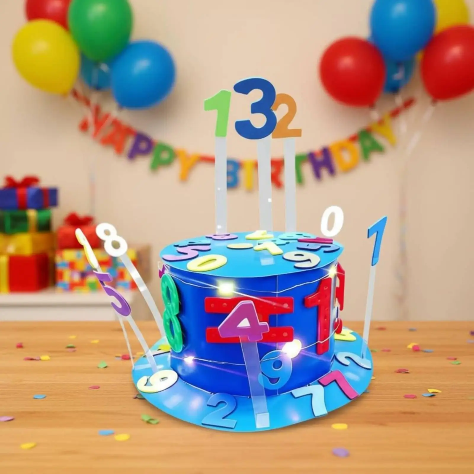 Experimental Science Experiment Hat Learn Numbers and Letters Electric Rotating
