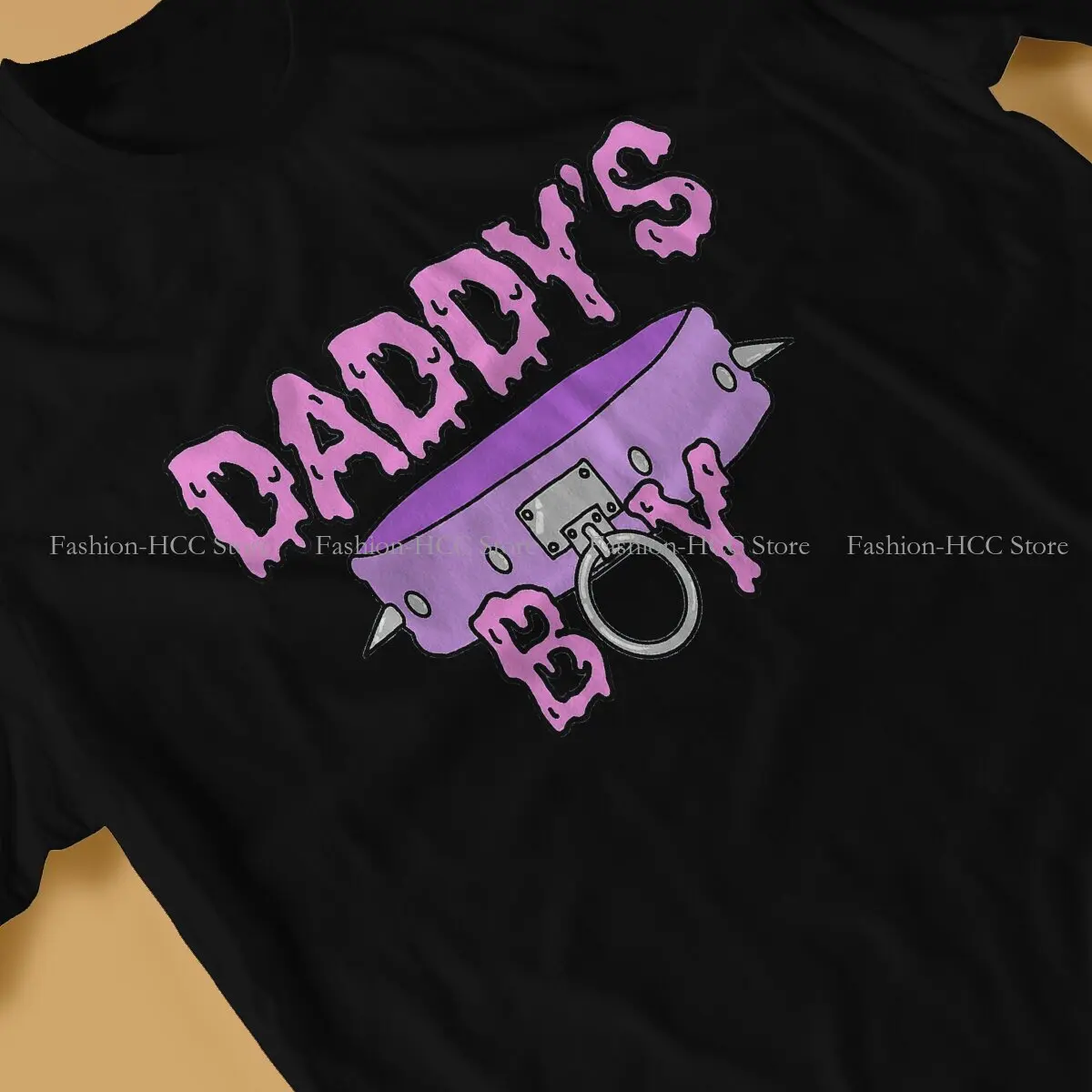 BDSM Polyester TShirts Daddys Boy Personalize Homme T Shirt Funny Clothing