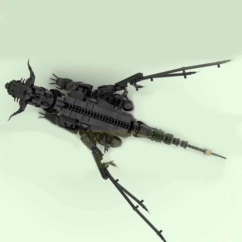 1753 قطعة MOC حمض التنين الأسود قسط الخيال مخلوق لتقوم بها بنفسك نموذج اللبنات ألعاب عيد ميلاد هدية