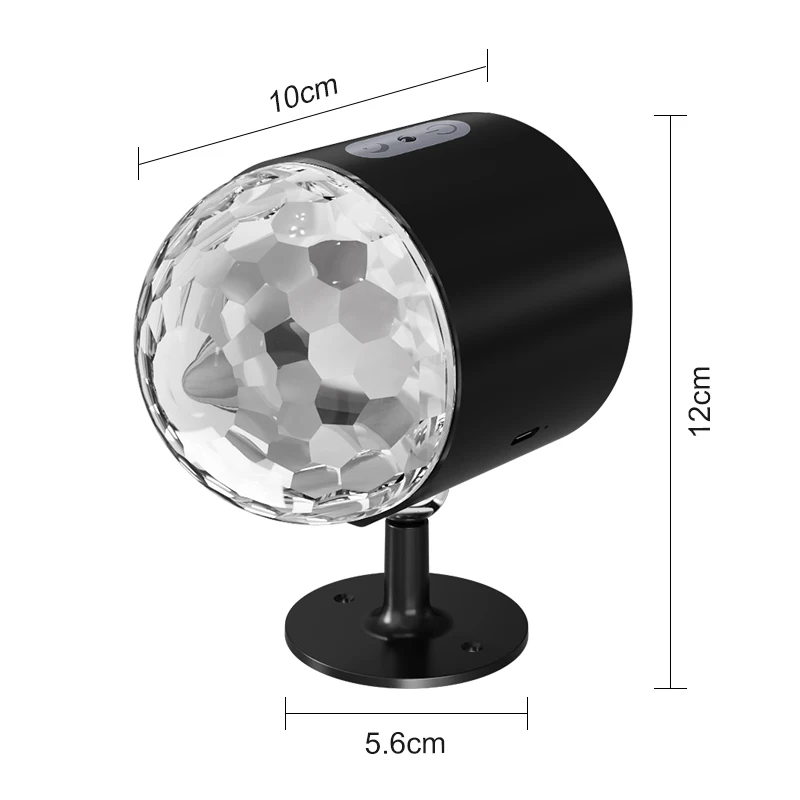 أضواء حائط مبتكرة مزدوجة الرأس مع أضواء جو للتحكم عن بعد، أضواء كروية ديسكو، ثلاثة درجات حرارة ألوان قابلة للتعديل