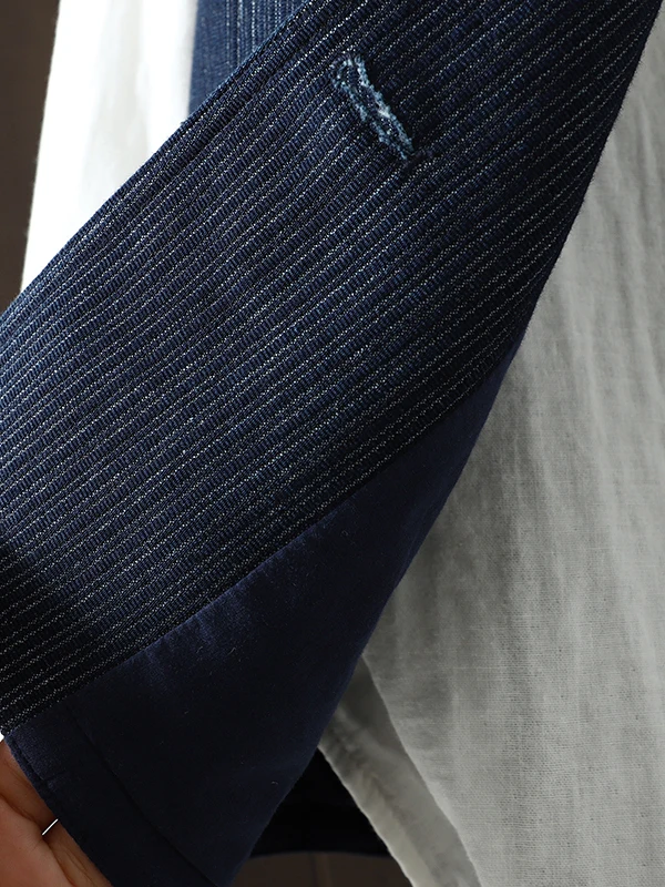 Gilet en Denim bleu polyvalent et décontracté pour femmes, Jaet rétro de marque japonaise, produits sur mesure assortis à toutes les saisons de printemps, rond Ne