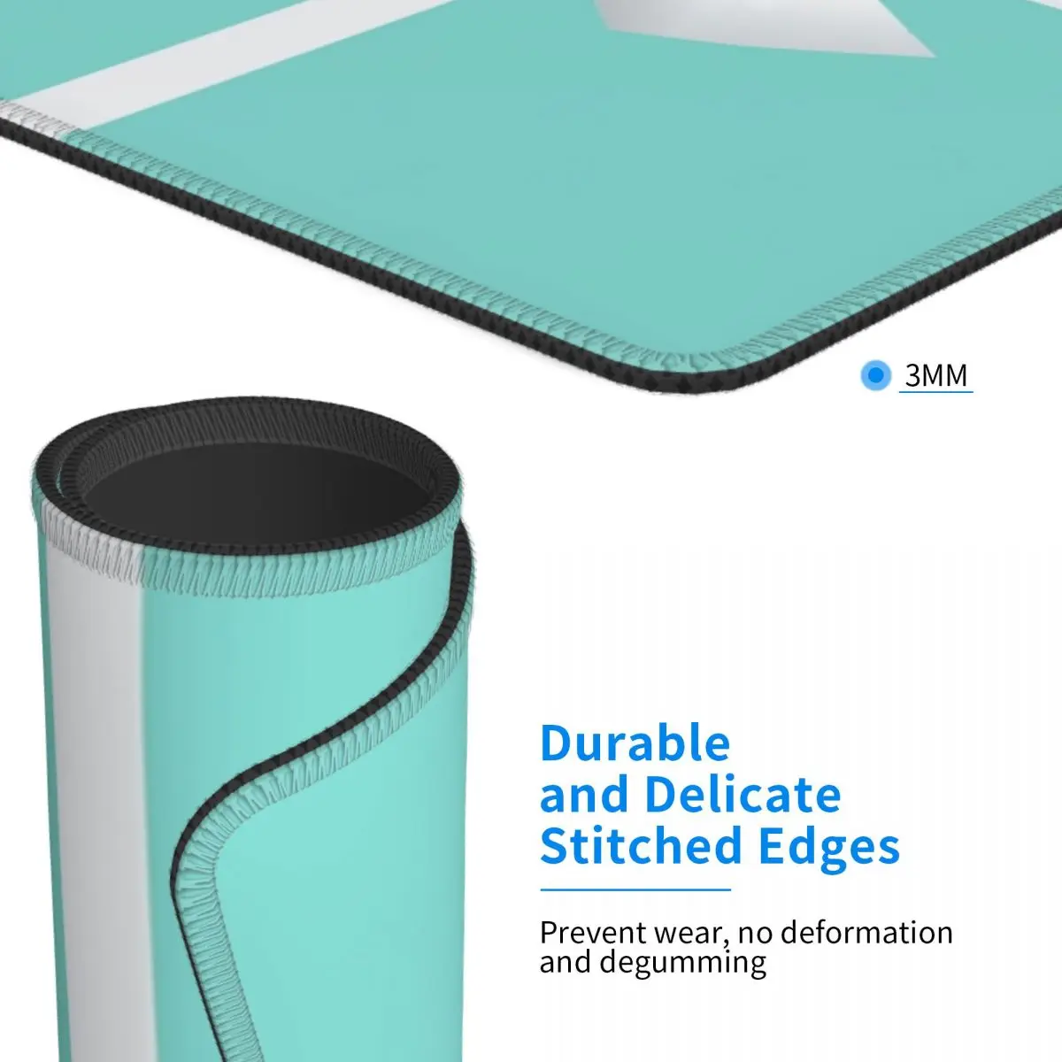 Blue Gift Box White Bow Mouse Pad Computer Keyboard Mouse Mat Gaming PC Laptop Desk Mat Office Accessories Table Mats