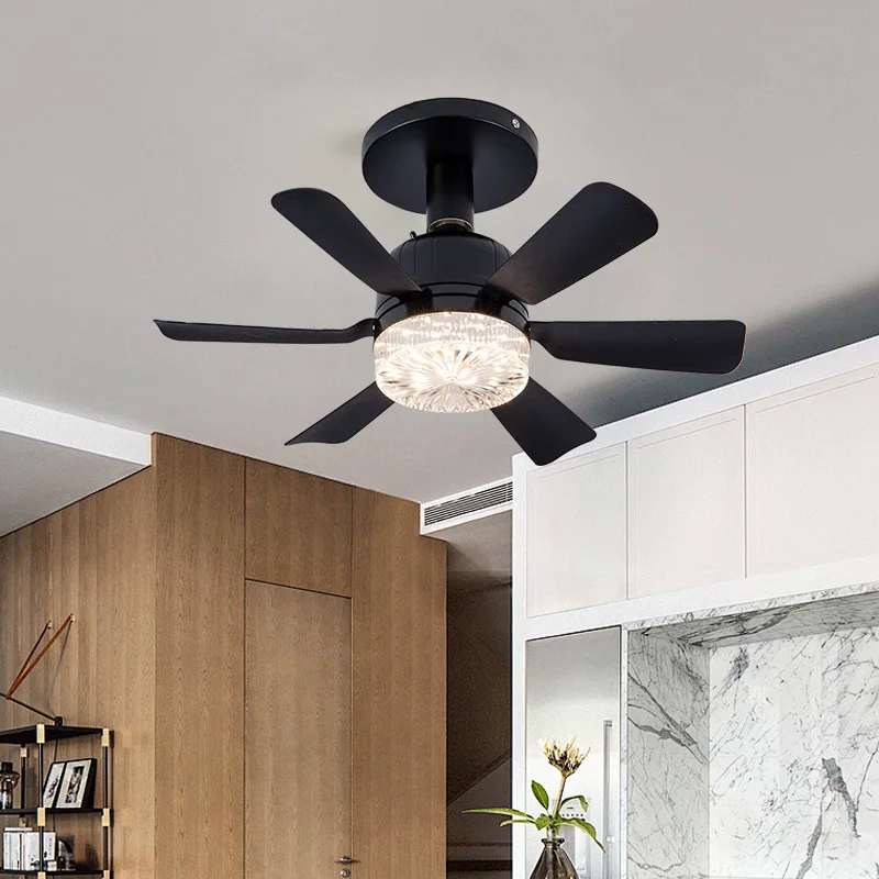 LED Ceiling Fan Light with Remote Control for E27 Socket Suitable for Bedroom Kitchen Energy Saving Home Use
