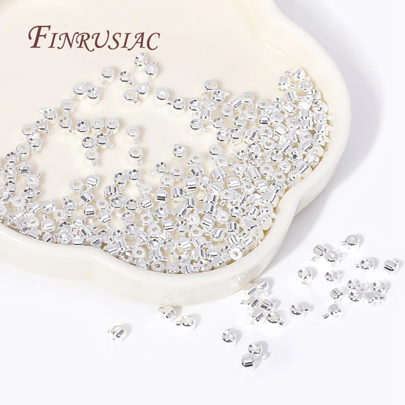18K vergoldete Quetschperlen, Crimpperlen für Schmuck, Crimp-Endperlen, Zubehör für Schmuck, DIY-Zubehör, Großhandel – Detail 19