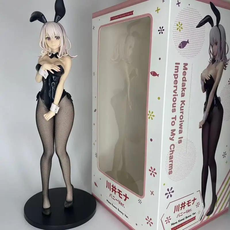 

42cm Anime Figure Mona Kawai Bunny Girl Standing Statue 1 4 Scale Painted Collectible Model Desktop Decor For Adult Anime Fans