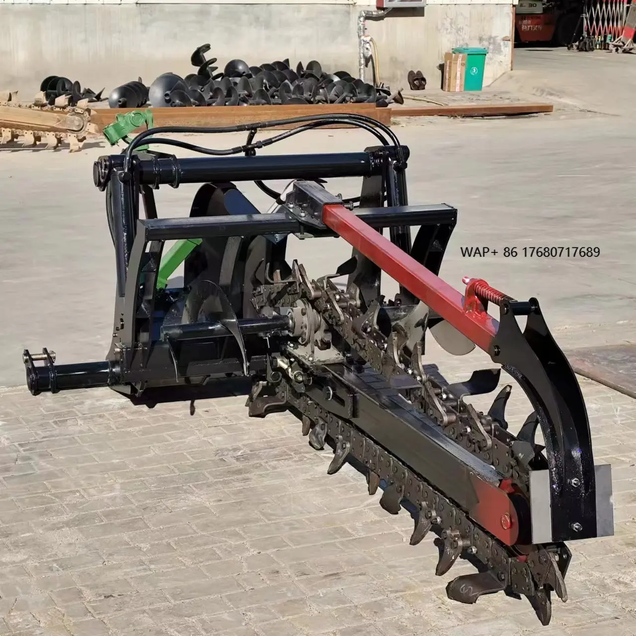 Ditcher Trencher Agricultural Tractor Ditching Machine Trenching Back Ditcher Ditching Machine