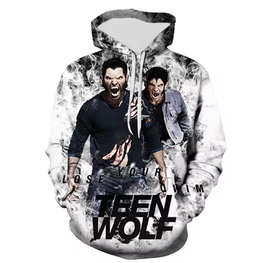 

Hot TV Series TEEN WOLF 3D Printed Men's Hoodie Autumn Casual Long Sleeves Oversized Pullover Sweatshirt Outdoor Unisex Clothing