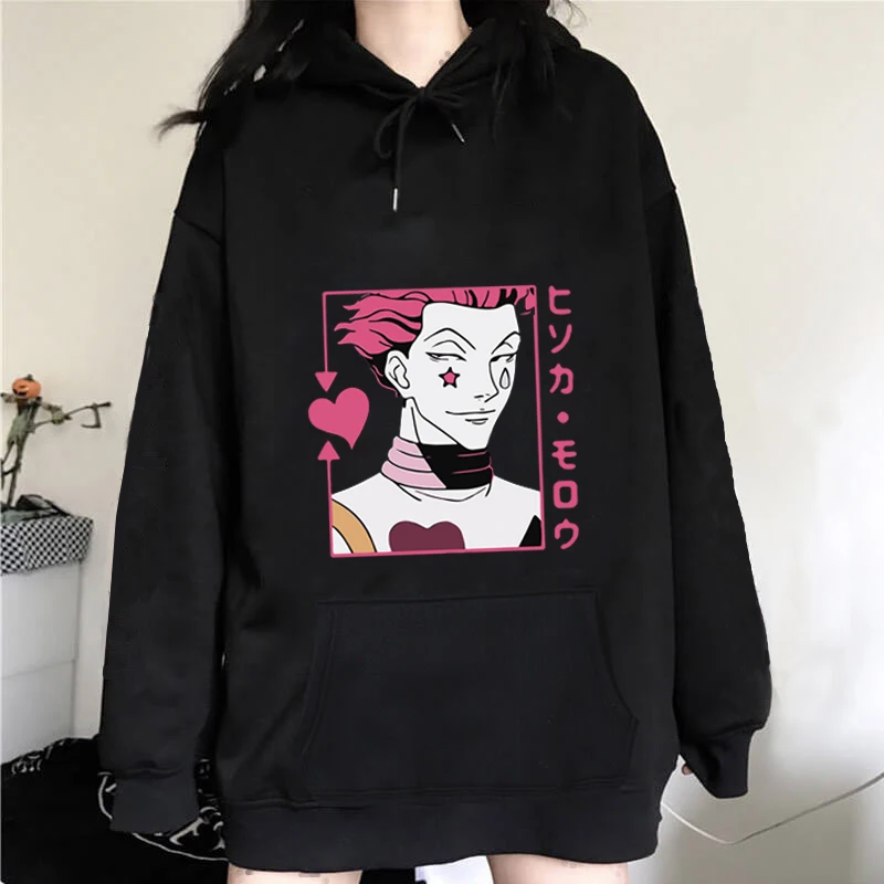 HUNTER X HUNTER Anime Hoodies for Men Women Hisoka Morow Manga Sweatshirts Gothic Harajuku Pullover Men\'s Clothing Fleece Autumn