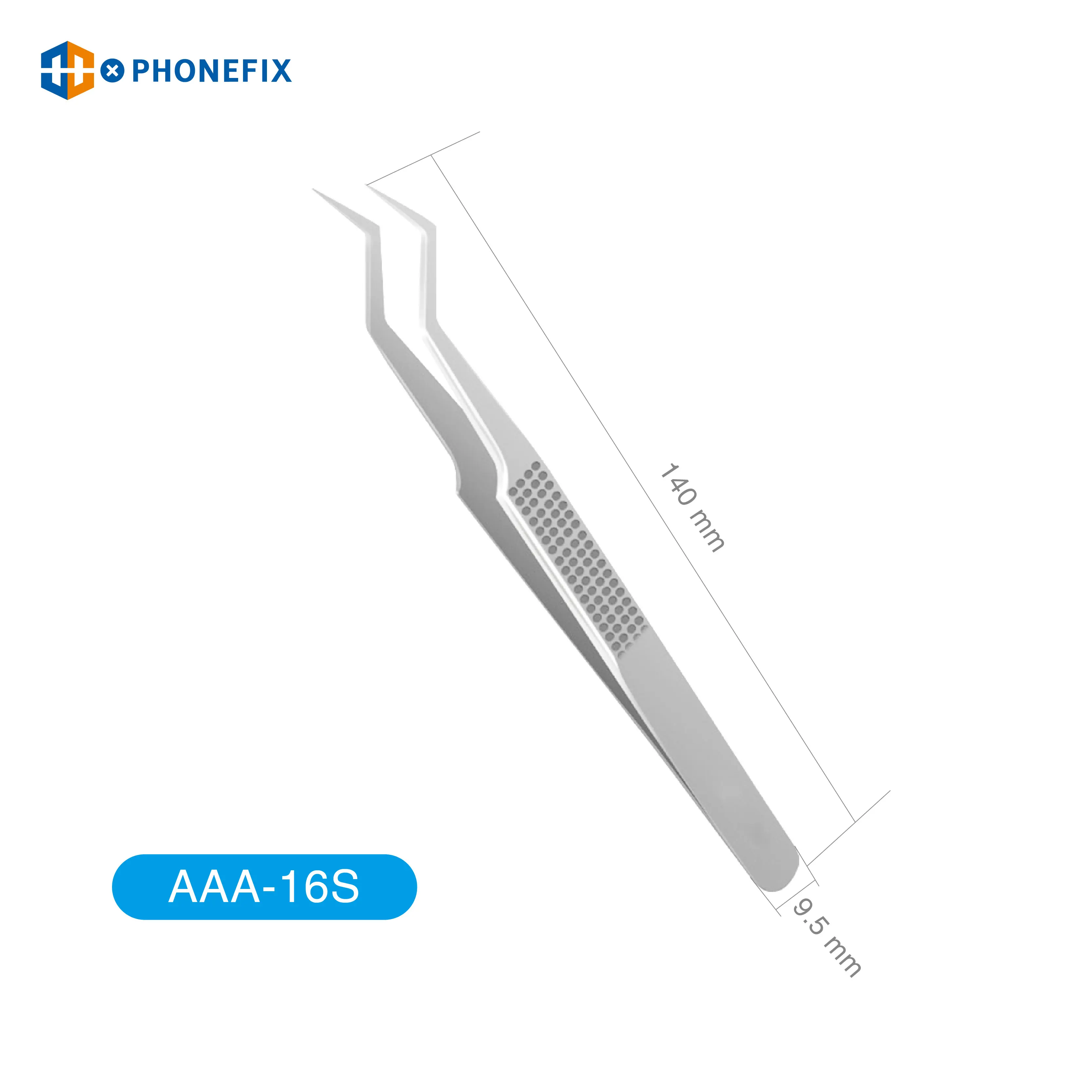 Pinzas de posicionamiento de Chip de AAA-16S/14/14W, línea voladora de alta precisión, pinzas superduras para soldadura y microreparación de Chip IC