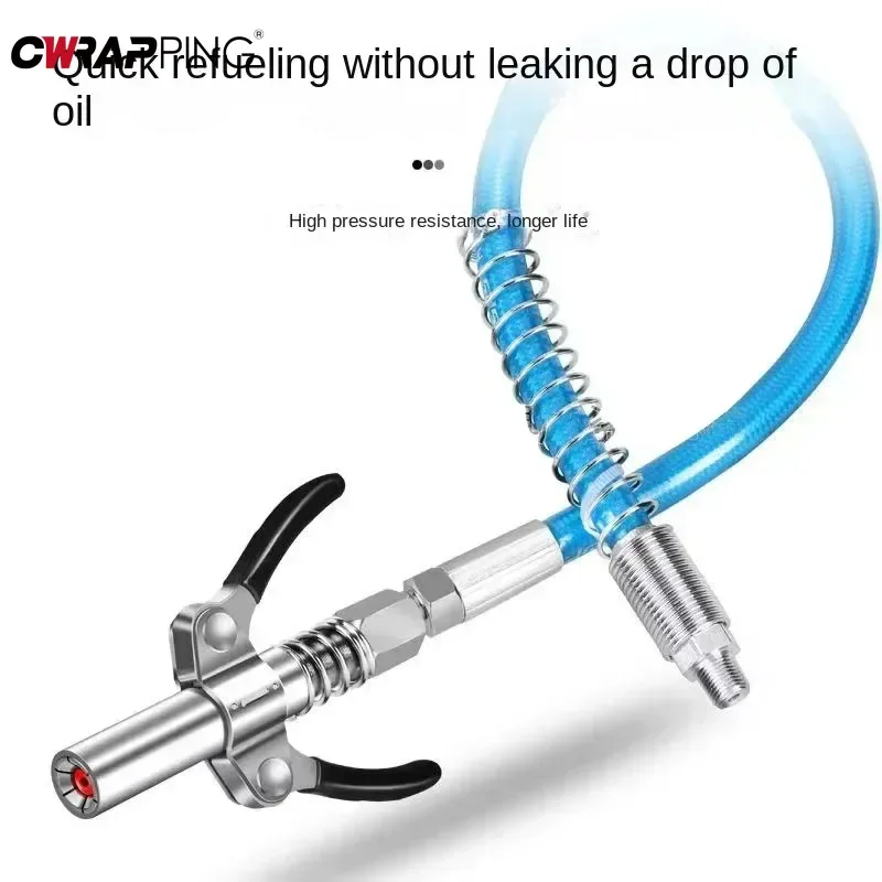 الشحوم بندقية المقرنة 10000 رطل لكل بوصة مربعة NPTI/8 الشحوم حاقن مضخة زيت خرطوم الإفراج السريع الشحوم 30/40/50 سنتيمتر أنبوب الشحوم فوهة للإصلاح