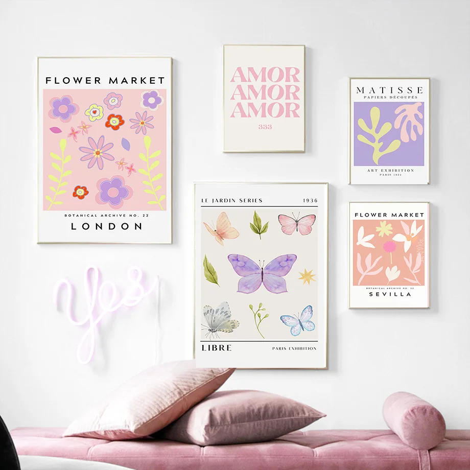 1pc frameless Canvas Painting Decorative Paintings Matisse Posters Flowers Aesthetics Wall Art Canvas Prints Pictures Living Roo