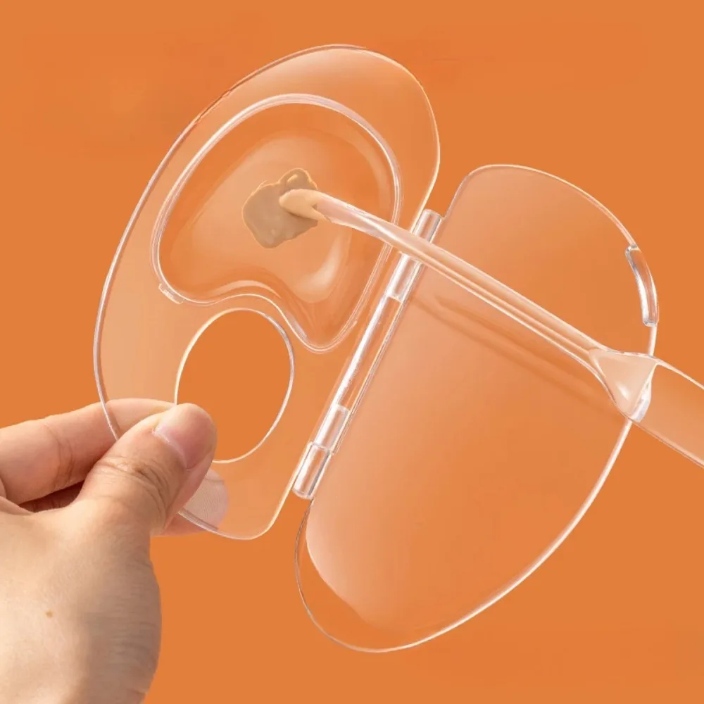 Foldable Liquid Foundation Palette Acrylic Makeup Tool Kit Mixing Cream Rod Set Storage Test Palette Cosmetic Beauty Accessories