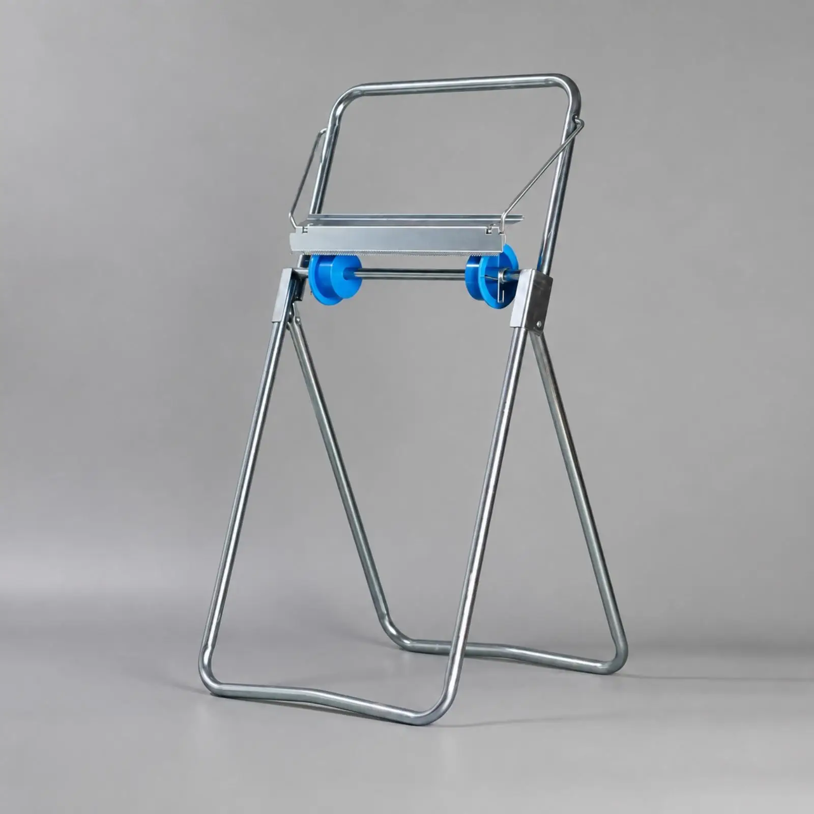 Open-Frame Jumbo Roll Paper Holder Stable for Production Floors