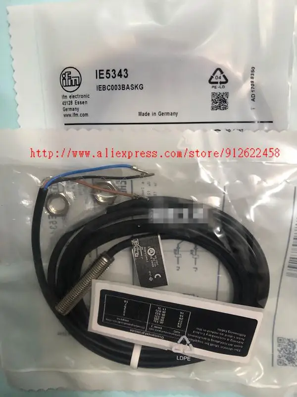 

IE5343 IFM 3-проводной PNP NO бесконтактный переключатель индуктивный датчик новое высокое качество