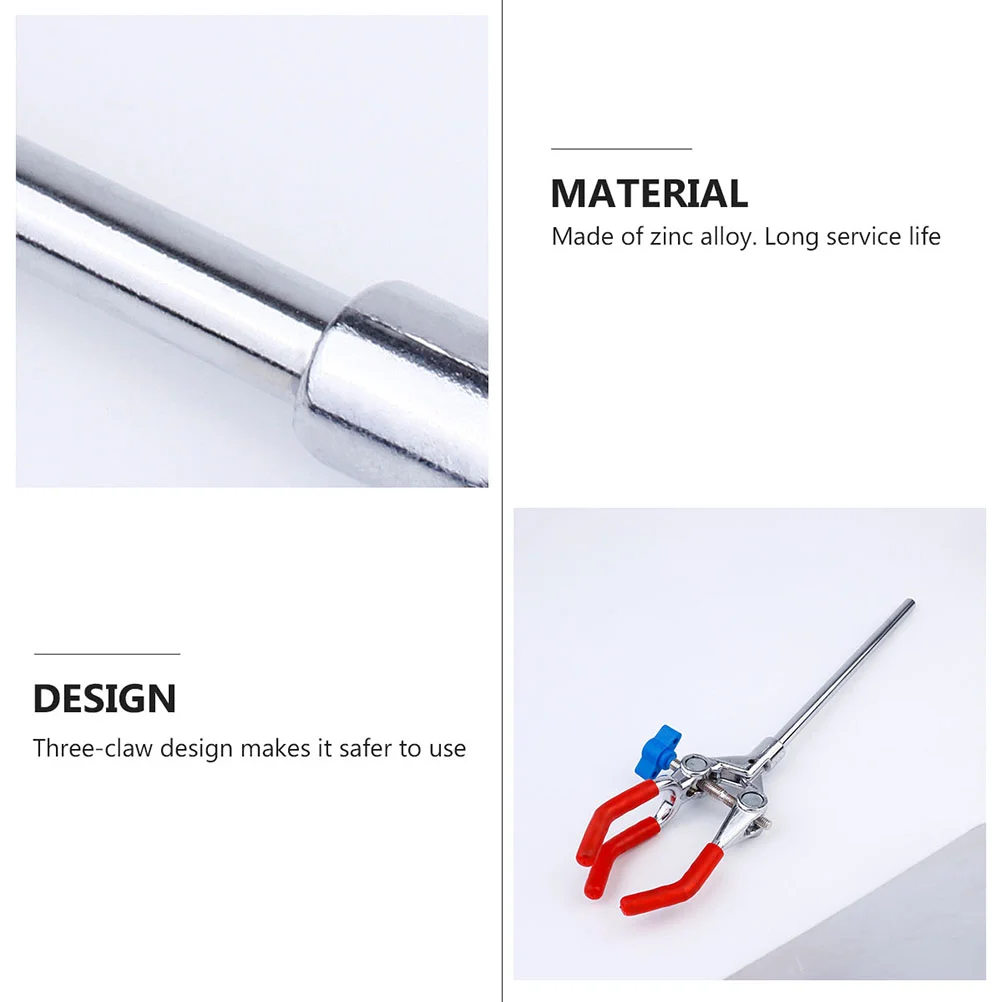 Fixture Flask Clamp Three-Claw Clip Multipurpose Extension Clamps Stainless Steel