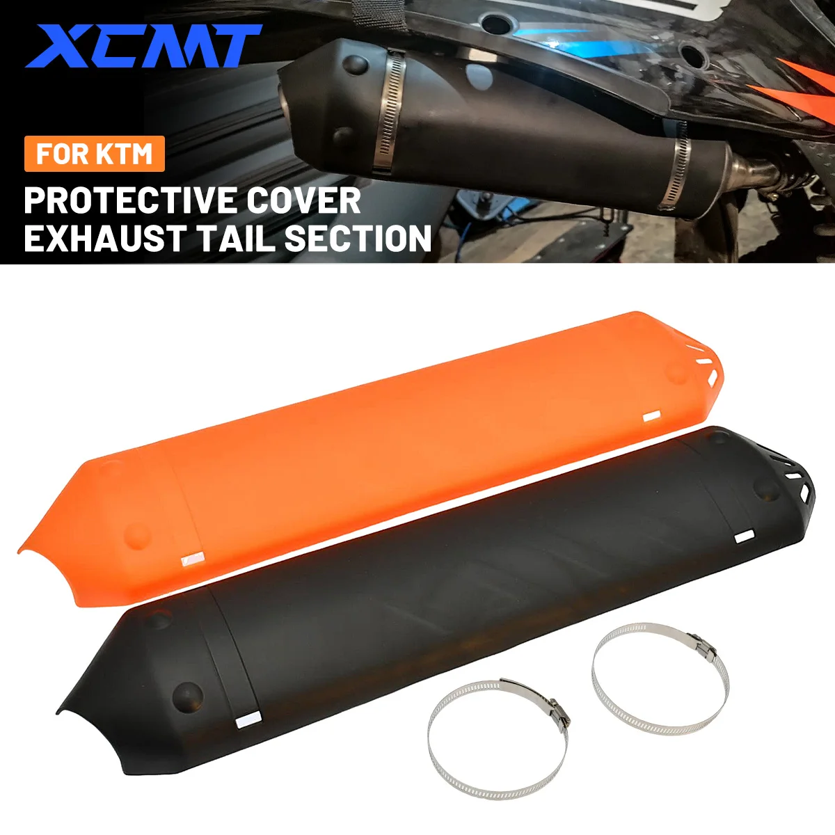 For KTM 250 300 XC XC-W XCW XC250 XC300 XCW250 XCW300 TPI Erzbergrodeo Exhaust Pipe Protector Heat Shield Cover Guard Motocross